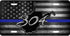 WV Gray 304 License Plate