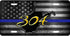 WV Gold 304 License Plate