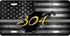 WV Gold 304 License Plate