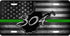 WV Gray 304 License Plate
