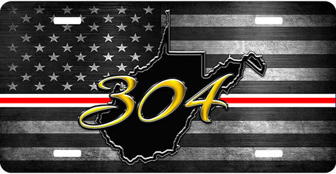 WV Gold 304 License Plate