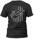 West Virginia Distressed Flag Blue 304 T-Shirt