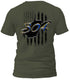 West Virginia Distressed Flag Blue 304 T-Shirt