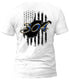 West Virginia Distressed Flag Blue 304 T-Shirt