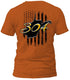 West Virginia Distressed Flag Gold 304 T-Shirt