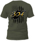 West Virginia Distressed Flag Gold 304 T-Shirt