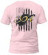 West Virginia Distressed Flag Gold 304 T-Shirt