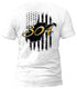West Virginia Distressed Flag Gold 304 T-Shirt