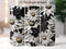 3D Daisies Black and White 20 oz Skinny Tumbler Sublimation Design