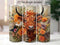 3D Highland Cow Orange 20 oz Skinny Tumbler Sublimation Design
