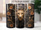 3D Lion 20 oz Skinny Tumbler Sublimation Design.