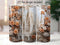 3D Orange Shimmering Castle 20 oz Skinny Tumbler Sublimation Design