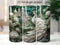 3D Peacock Forest 20 oz Skinny Tumbler Sublimation Design