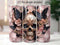 3D Rose Gold Skull 20 oz Skinny Tumbler Sublimation Design