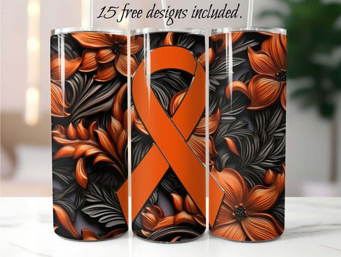 ADHA Awareness 20 oz Skinny Tumbler Sublimation Design