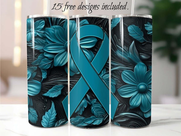 Addiction Recovery 20 oz Skinny Tumbler Sublimation Design