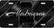 Alabama Black Chrome License Plate