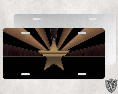 Arizona Dark Bronze License Plate