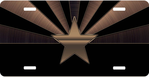 Arizona Dark Bronze License Plate