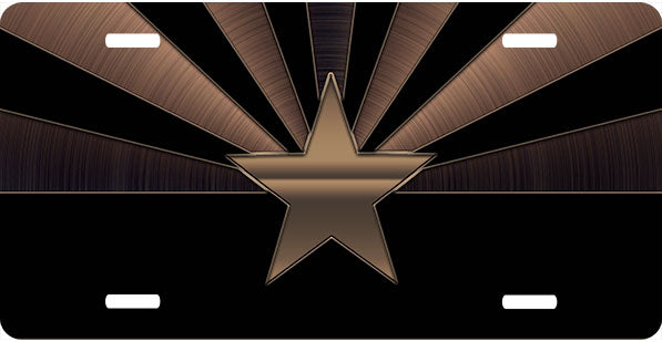 Arizona Dark Bronze License Plate