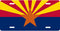 Arizona State Flag License Plate