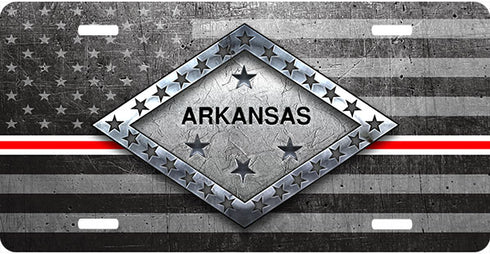 Arkansas Steel License Plate