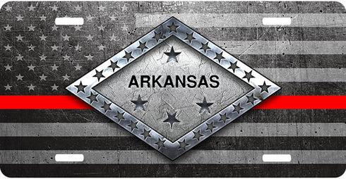 Arkansas Steel License Plate