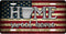Arkansas Tea Stained Flag Home Sweet Home License Plate