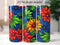 Autism Daisies 20 oz Skinny Tumbler Sublimation Design