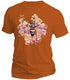 Honey Bee and Pink Flowers T-Shirt