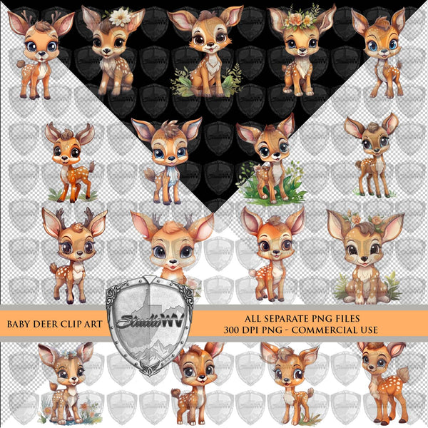 Baby Deer Clip Art