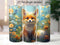 Baby Fox 20 oz Skinny Tumbler Sublimation Design