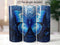 Blue Butterfly Oil paint 20 oz Skinny Tumbler Sublimation Design