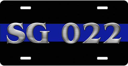 Thin Blue Line License Plate