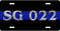 Thin Blue Line License Plate