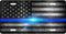 Thin Blue Spark Line License Plate