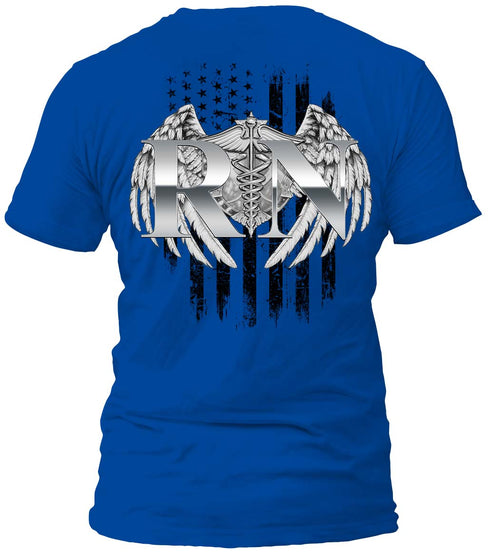RN Chrome Distressed Flag T-Shirt