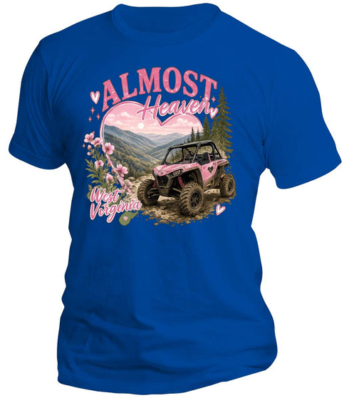 West Virginia Almost Heaven Pink ATV T-Shirt