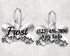 Bone Shape Dog Tag Black-Silver WV Mountains