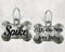 Bone Shape Dog Tag Gray Stone