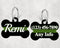 Bone Shape Dog Tag Green Line
