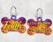 Bone Shape Dog Tag Splatter