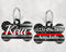 Bone Shape Dog Tag Thin Red Line
