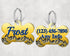 Bone Shape Dog Tag WV Blue and Gold Mountains