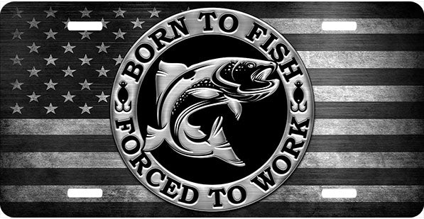 Born To Fish License Plate