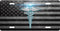 Caduceus Metal Flag License Plate