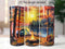 Campfire by the Lake 20 oz Skinny Tumbler Sublimation Design