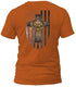 Celtic Cross American Flag T-shirt