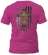 Celtic Cross American Flag T-shirt