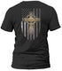 Celtic Cross American Flag T-shirt